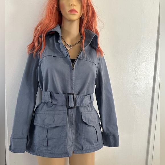 Vintage 70s Levi's for Gals Denim Zip Jacket With Belt